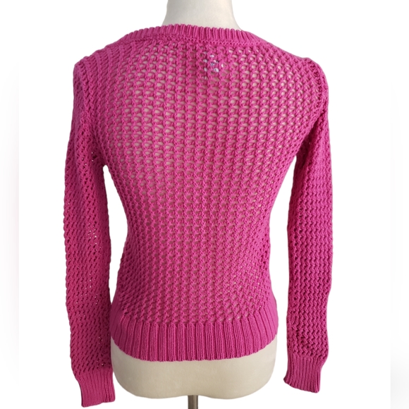 Aeropostale Pink V Neck Sweater Size S - Picture 2 of 5